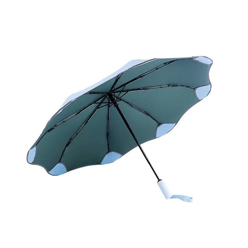 Luxury Full Automatic Business Umbrella 3 Folding Male Female Parasol Anti-UV Sun Umbrella Rain Women Windproof Umbrella For Men