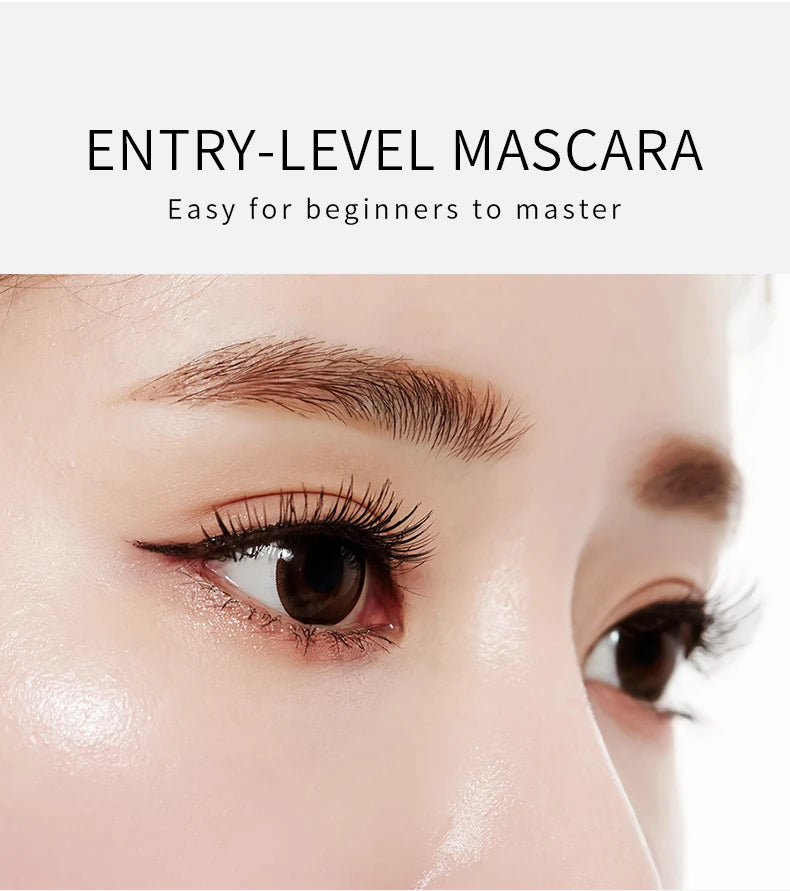 Double In-one Mascara Silk Fiber Mascara Waterproof Mascara for Eyelash Extension Black Thick Lengthening Eye Lashes Cosmetics