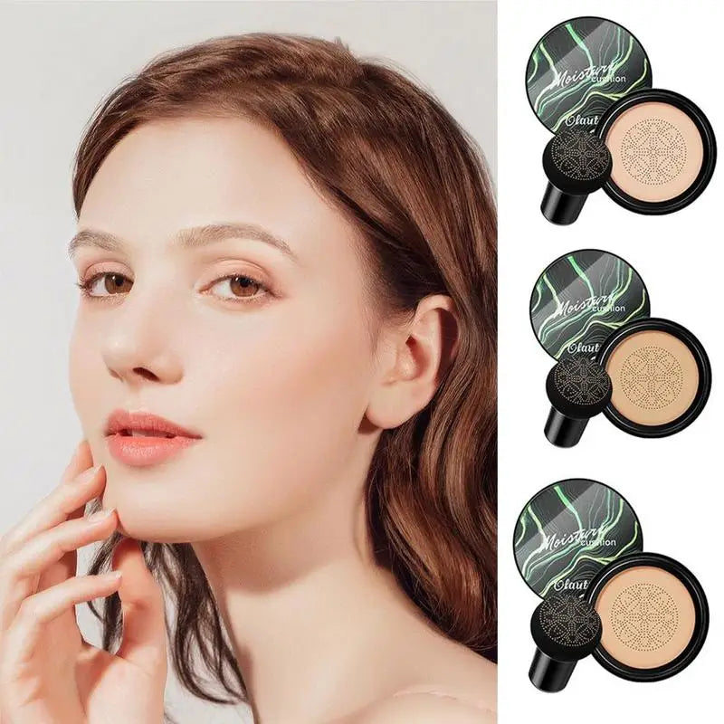 BB CC Cream  Face Foundation Concealer |bULBUSBOW Cushion Mushroom Base Waterproof Brighten Makeup Brightening Tone Cosmetics Make up