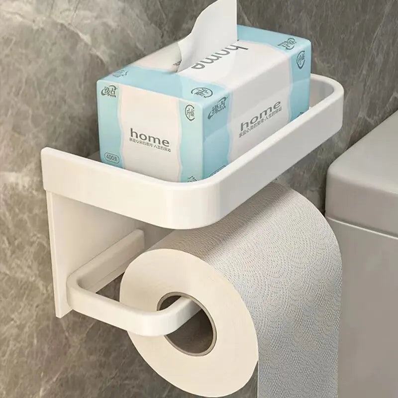 Aluminum Alloy Toilet Paper Holder Tissue Rack Bathroom Tissue Holder for Bathroom Storage Shelf Bathroom Accessories