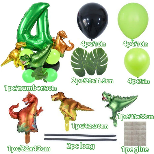 New Jurassic World Dinosaur Birthday Balloons Dinosaur Paper Plates Napkins Cups Party Decoration Kit Supplies Kids Baby Shower