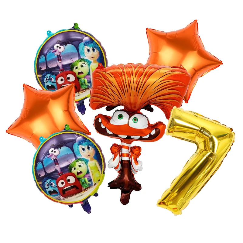 Disney Inside Out 2 Birthday Decorations: Tableware, Banners, and Balloon Supplies for Kids' Parties