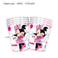 Disney Minnie Mouse Birthday Party Decoration Princess Girl's Party Supplies MInnie Mouse Tableware Balloon Banner  Paper Cup