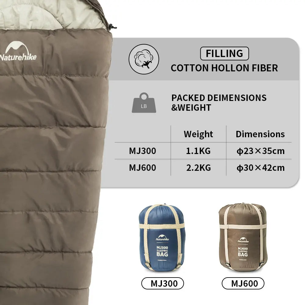 Naturehike Outdoor Ultralight Sleeping Bag High Quality Fluffy Down Sleeping Bag Camping  Sleeping Bag Portable Durable 3 Season