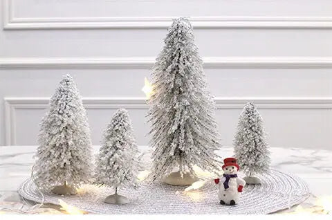 new Mini encryption Snow Fir Small Christmas Tree Christmas Decorations For New Year Xmas Party Home Table Ornaments Gifts