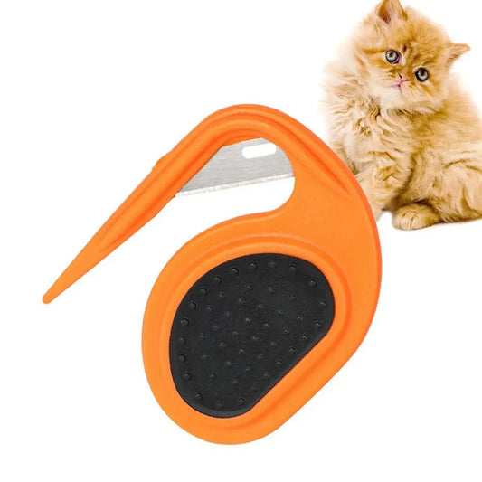 Pet Dematting Combs Knotting Comb Cat Comb Dog Cat Comb Hair Removal Massaging Comb Brush