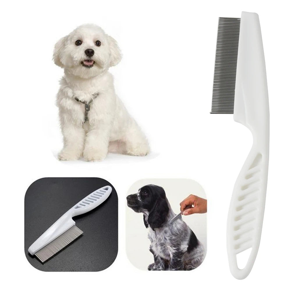 Home Pet Animal Care Protect Flea Comb for Cat Dog Pet Stainless Steel Comfort Flea Hair Comb