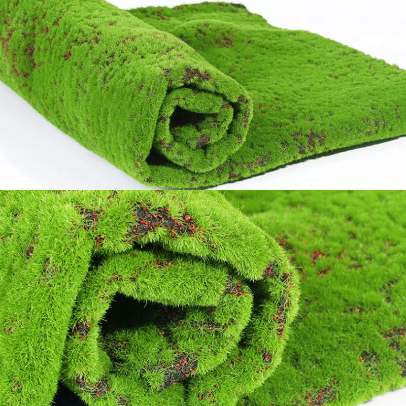 Artificial Plants Turf Moss Carpet Wall Turf Fake Green Grass Mat Decor For Home Floor Wedding Outdoor Garden Micro Landscape