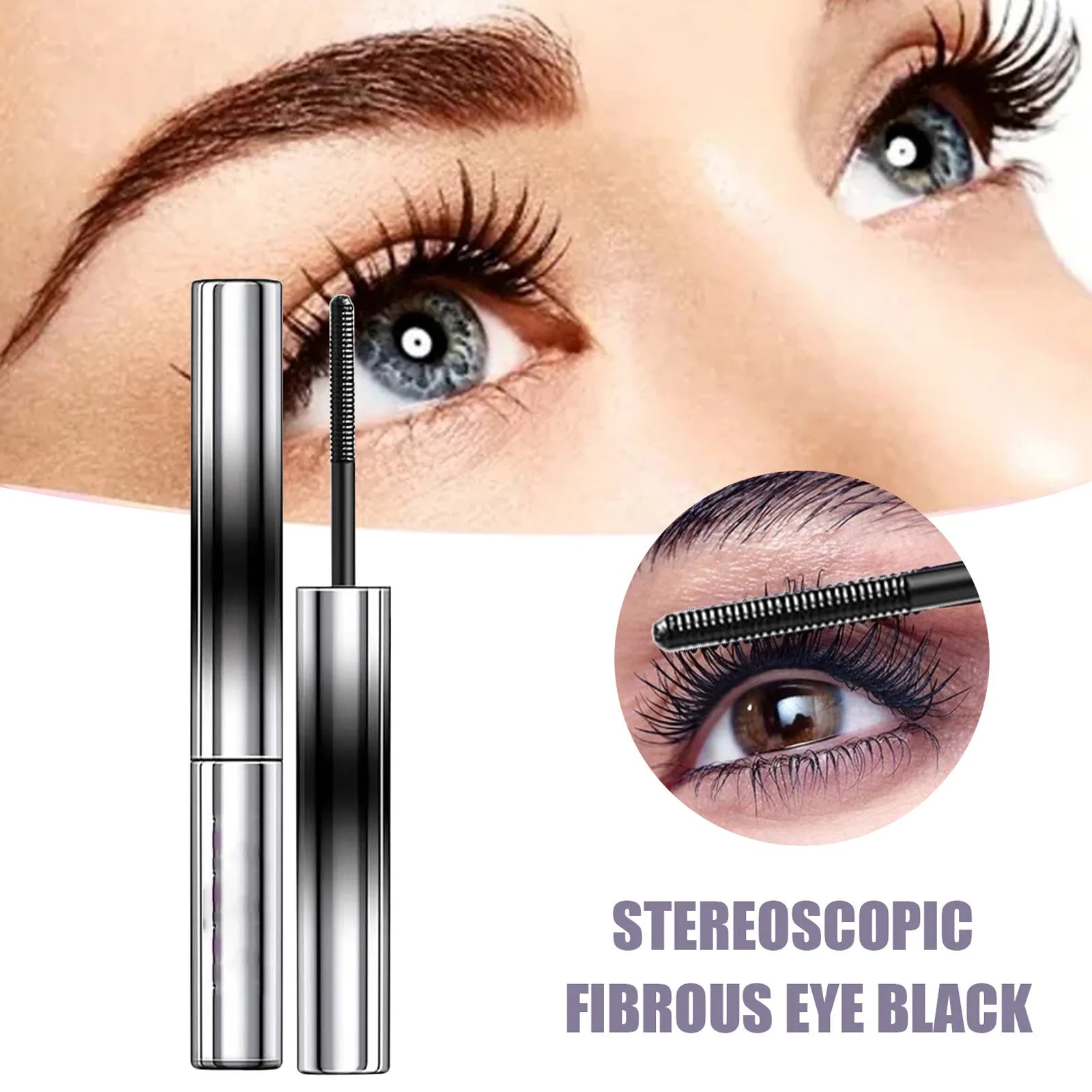 3d Curling Eyelash Iron Mascara, Bristleless Mascara, Washable Extra Slim Metal Mascara 2024 Suministros Para Fiestas