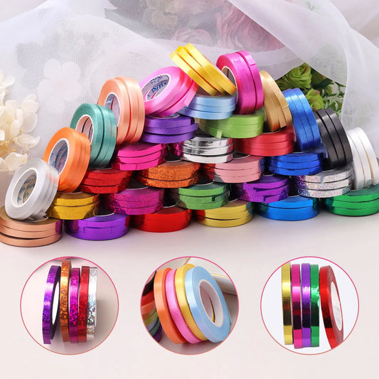 10Meter/Rolls 5mm Balloon Ribbon Party Birthday Wedding Accessorie Laser Balloon Chain Satin Ribbons Crafts DIY Party Decoration