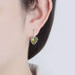 Cute Colorful Heart Real Pure 925 Silver Needle Jewelry Cubic Zirconia Stone Earrings Fashion Women Favourites Earring