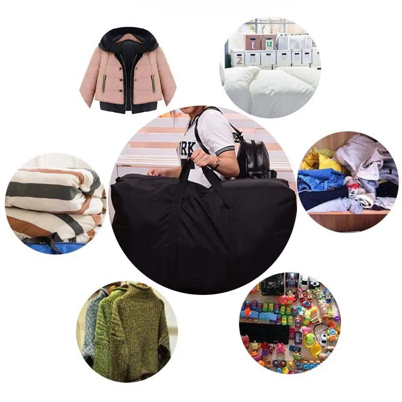 Wardrobes Clothes Quilt Storage Bag Travel Luggage Packing Pouch Organizador Moving Sack Large Capacity Waterproof Oxford Cloth