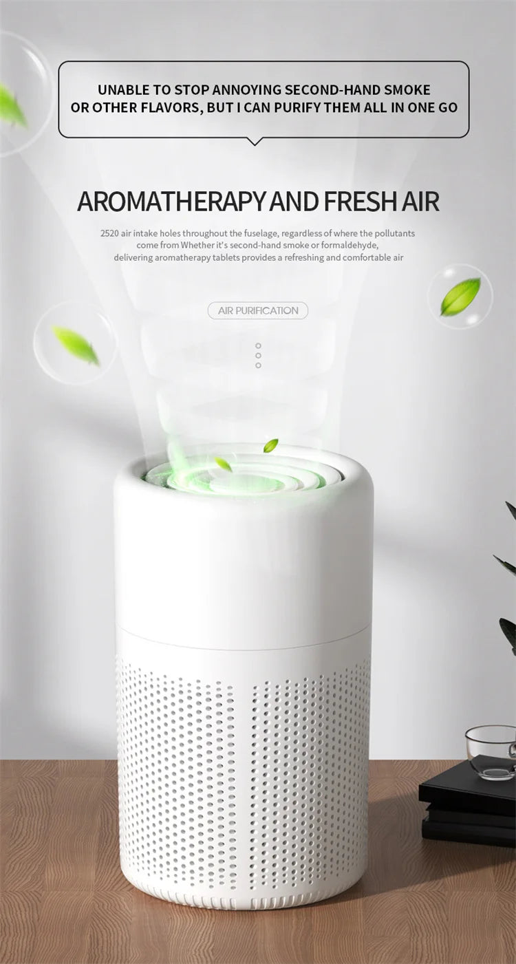 Xiaomi Youpin New Desktop Air Purifier Filter Negative Ion Purification Sterilization Deodorizing Portable Car Freshener Home