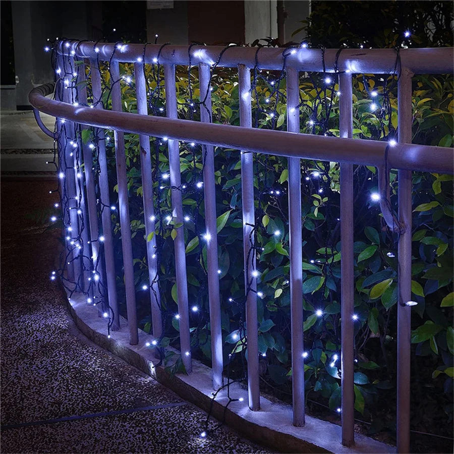 20M 30M 50M Waterproof LED String Lights Outdoor 8 Modes Christmas Garland Fairy Lights for Garden Party Wedding Xmas Tree Decor