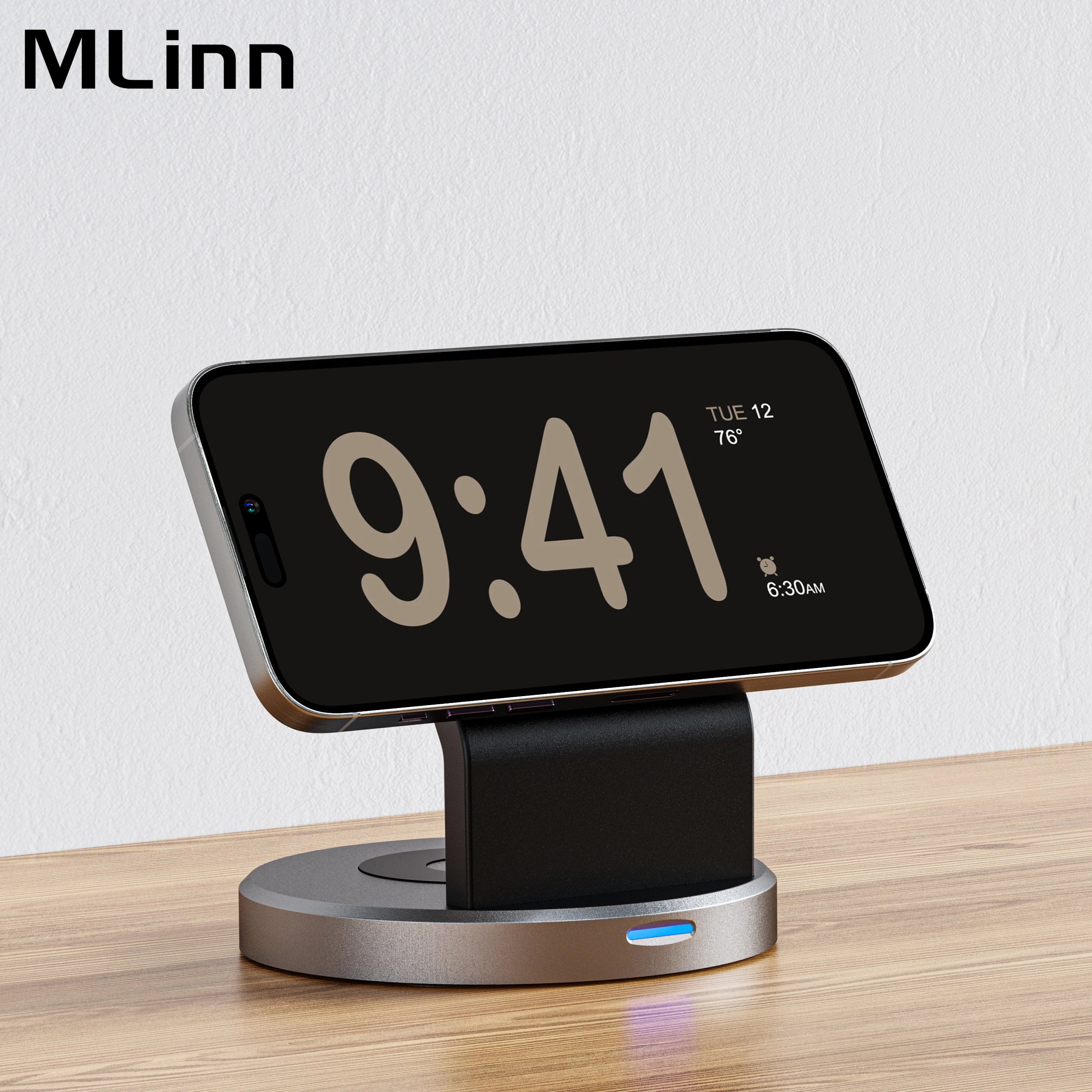 3-in-1 Magnetic Wireless Charger Stand for MagSafe 15W Fast Charging Dock Station for Apple Watch iPhone 15/14/13/12 pro max