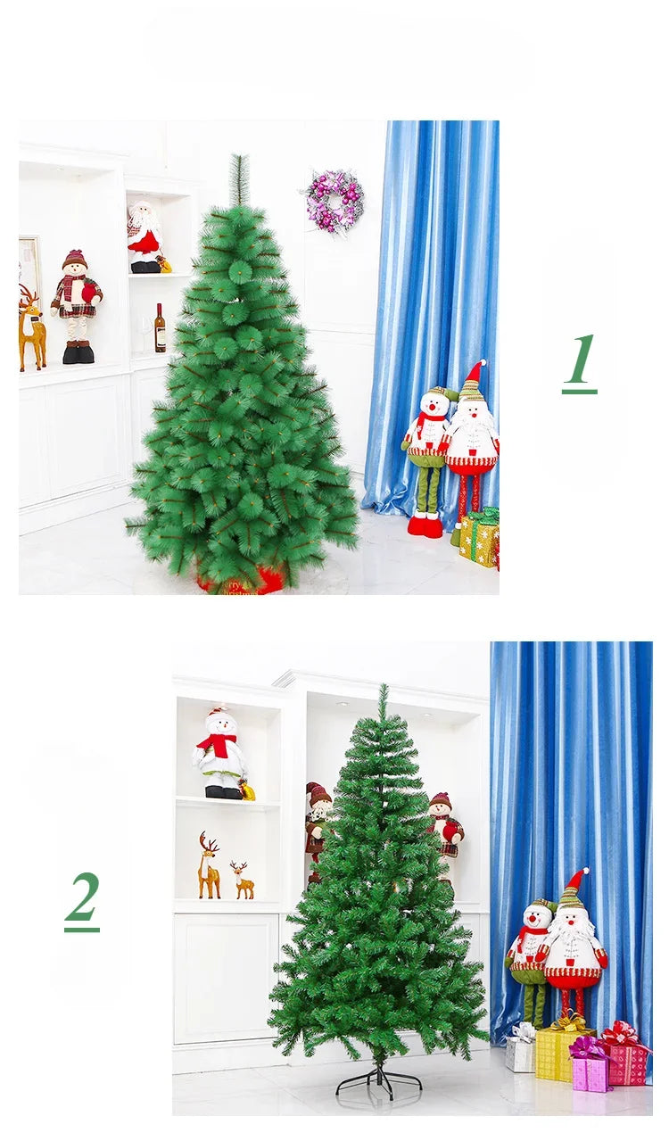 Christmas Tree Mini Christmas Artificial Pine Tree Decoration Supplies Encrypted Leaves Branches Portable Simple To Install Gift