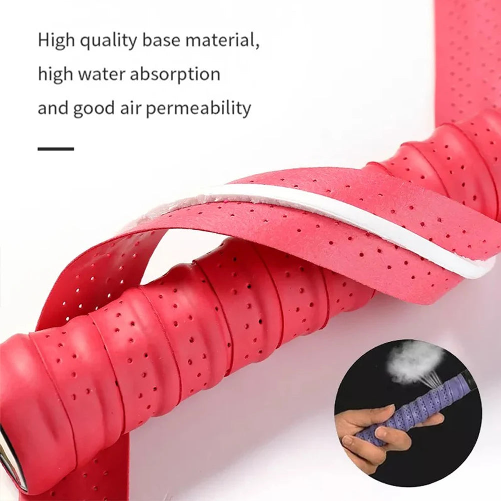 Badminton Racket Sweatband Super-absorbent Anti-slip Breathable Tie For Tennis Badminton Fishing Rod Tape Replacement Sweat Band