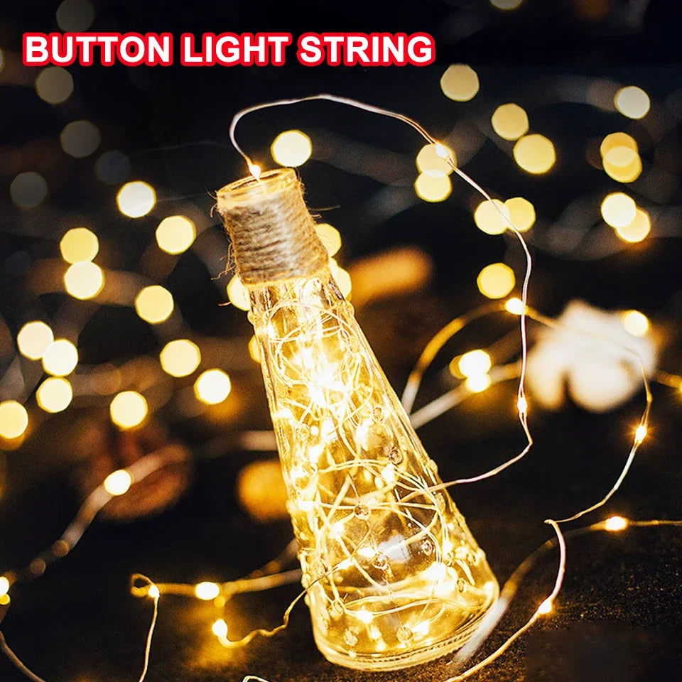 1M 2M 3M 5M LED Fairy Light Copper Wire String Light Night lamp Mini Christmas Garland Light Waterproof for Wedding Xmas Party