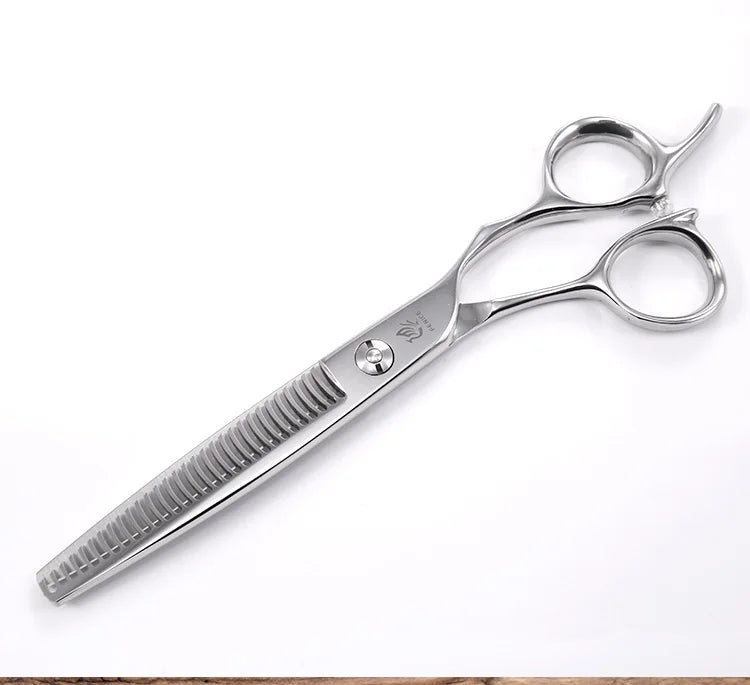 Fenice Professional Japan 440c 6.5/7.0 inch pet dog grooming thinning scissors toothed blade shears thinning rate about 35%