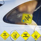 BABY ON BOARD BABY IN CAR Reflective Decal Strong Adhesive PVC Safety Warning Sticker For Suction Cup Car Accessories