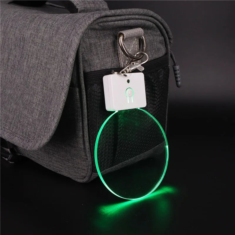 1/5Pcs Led Acrylic Keychain Remote Control 3D Colorful RGB Night Light Key Pendant Lamp Christmas Decor Diy Wedding Gift Keyring