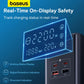 Baseus 35W Fast Charger Digital Power Strip 7-in-1 Charging Station 4000W Rated Power Digital Display For iPhone 15 14 Pro Max