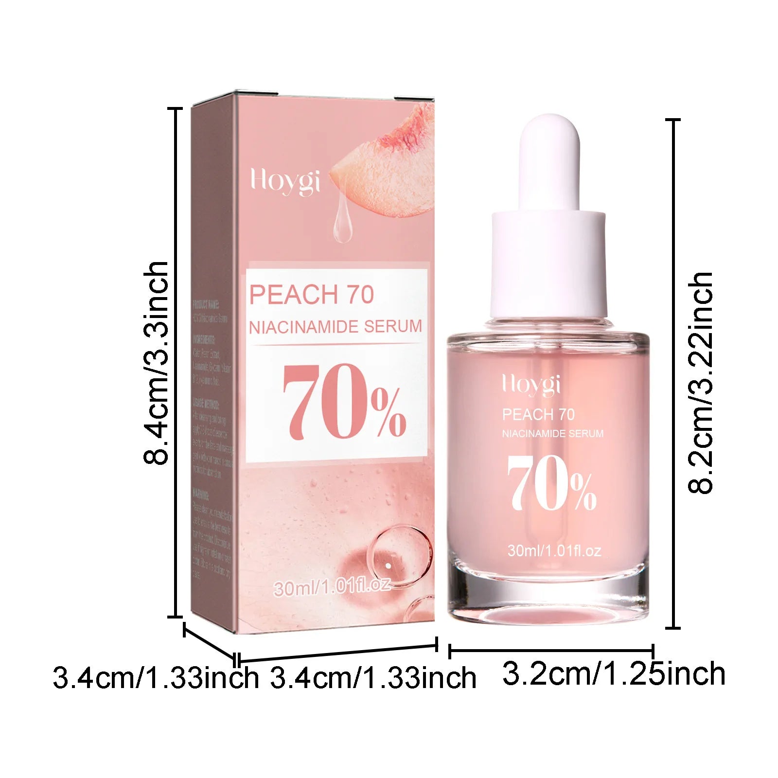 Niacinamide Facial Serum Fade Melanin Moisturzing Rejuvenation Shrink Pores Smooth Brightening Skin Care Dark Spot Remover Serum