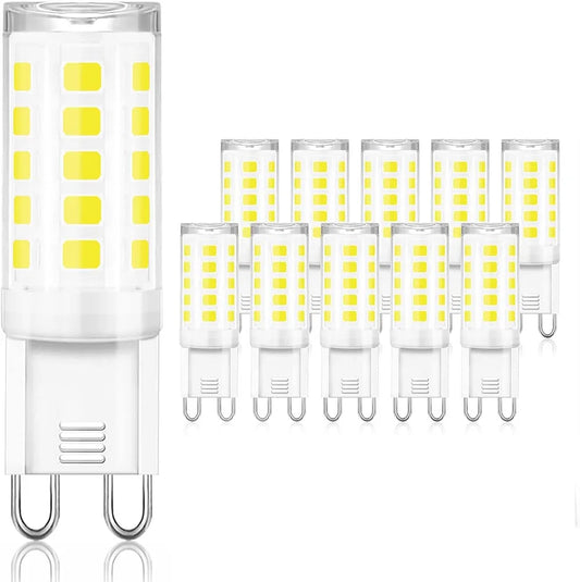 10 Pcs Brightest G9 LED Lamp AC220V 7W Ceramic SMD2835 LED Bulb Warm/Cool White Spotlight replace Halogen light wholesale