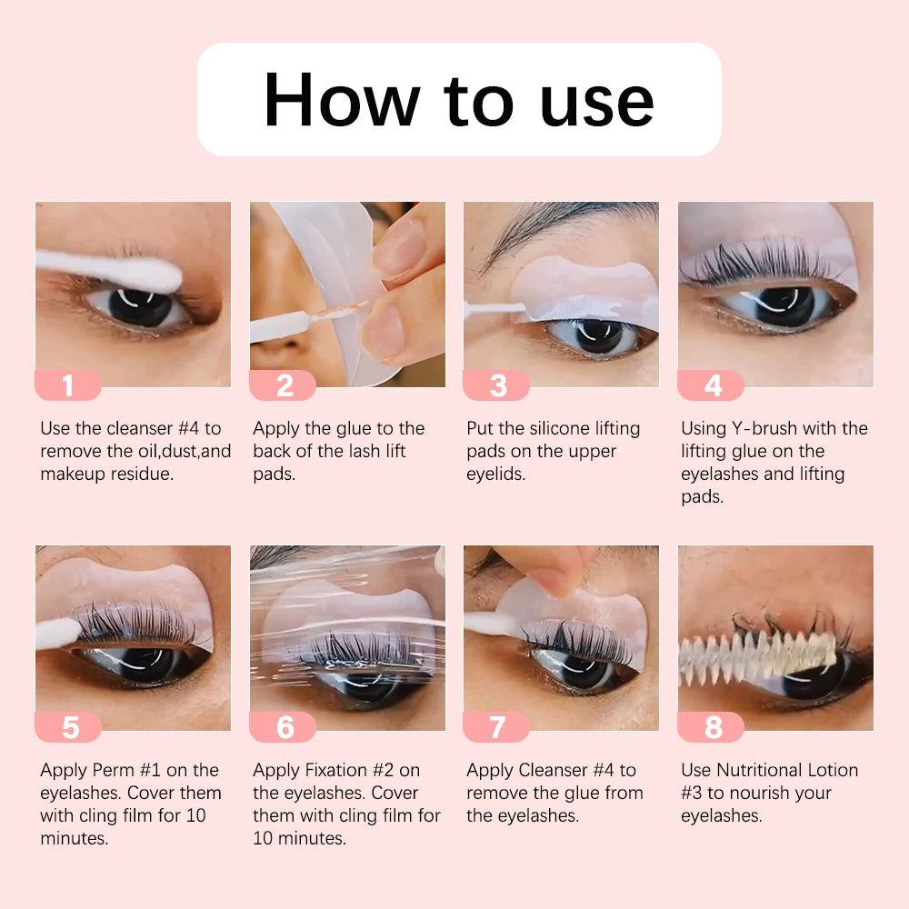 Lash Lift Kit Semi-Permanent Eyelash Enhancer Lifting Perming Lotion Fixation Glue Curly Lasher Beauty Salon Home Use Pro Kit