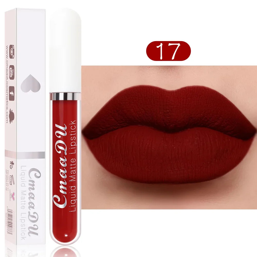 Sexy Velvet Matte Lip Gloss Liquid Lipstick Lipgloss Beauty Red Nude Waterproof Longlasting Makeup