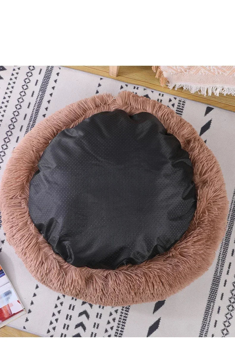 winter dog Plush Round Bed Pet Mattress Warm Soft Comfortable Basket Cat Dog Sleeping Bag Nest for Small Dogs Medium dogs cat