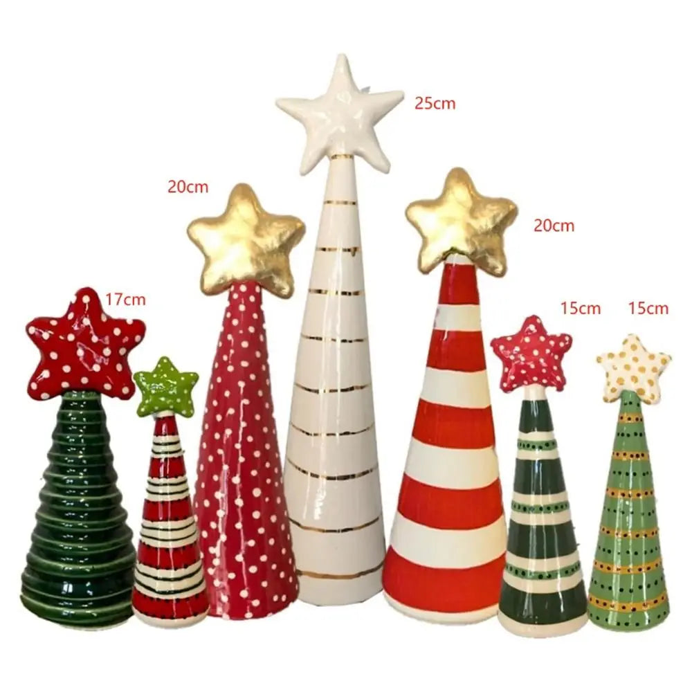 Christmas Tree Sculptures Ornaments Resin Christmas Tree Decoration Party Beautiful and Unique Gift