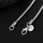 40-75cm 925 Sterling Silver 1MM/2MM/3MM solid Snake Chain Necklace For Men Women Fashion Jewelry for pendant