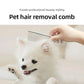 Pet Hair Removal Comb Stainless Steel Pet Grooming Comb Gently Removes Loose Knotted Hair Dog Cat Cleaning Beauty Supplies