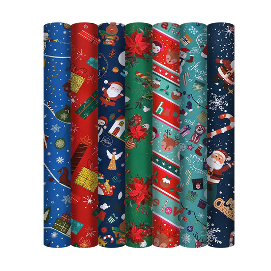 50*70cm Christmas Gift Wrapping Paper Birthday Gift Decoration Wrapping Paper Diy Bag Kraft Paper New Year Gift Packing