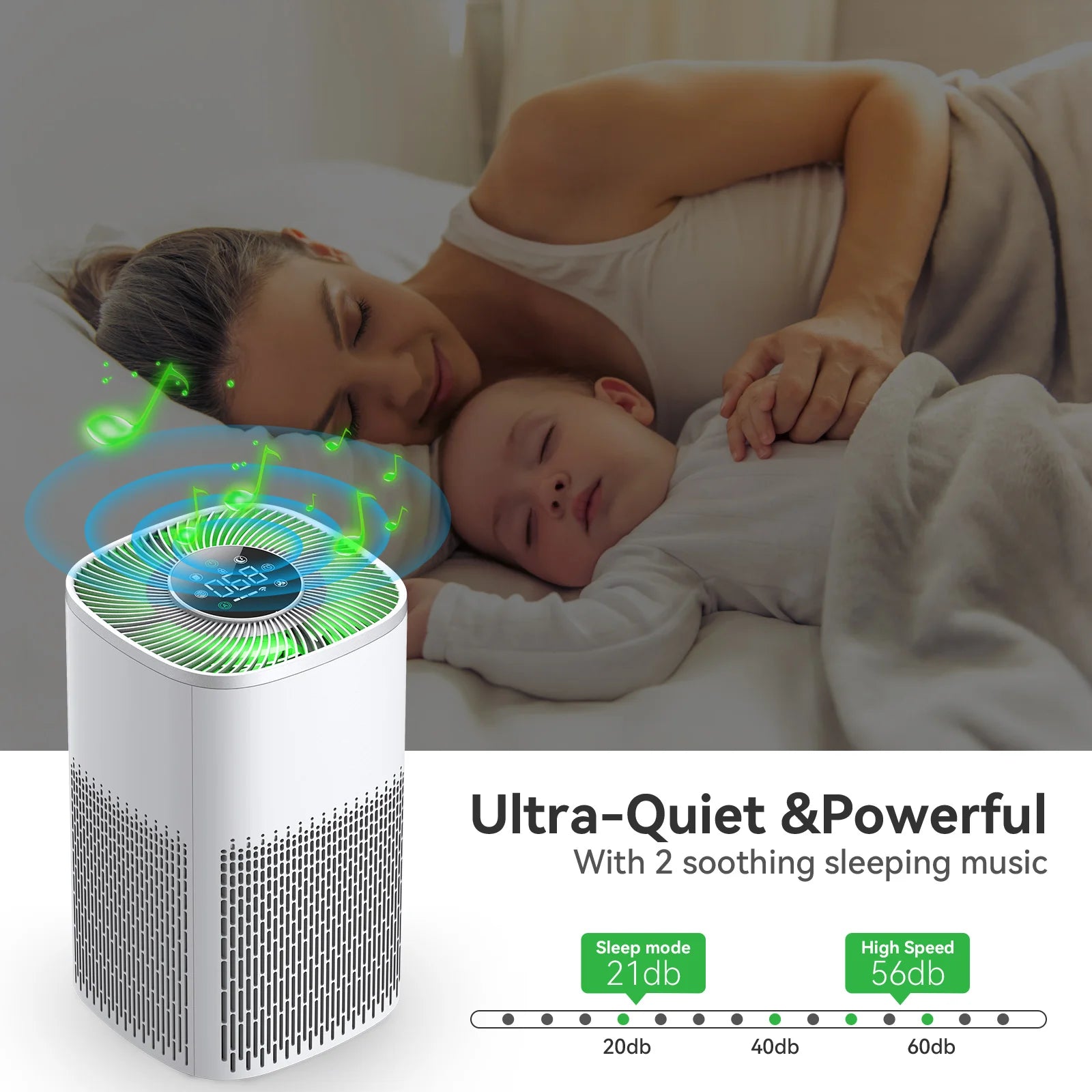 Mi APP Smart Air Purifier Tuya Alexa Remote Control Ozone Genrator HEPA Composite Filter Disinfection Machine For Home Purificad