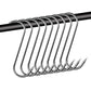 Stainless Steel S Hooks with Sharp Tip Utensil Meat Clothes Hanger Hanging Hooks for Butcher Shop Kitchen Baking Tools