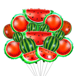 Watermelon Balloons Cartoon Red Green Fruit Helium Balloons Baby Shower Summer Watermelon Theme Birthday Party Decor Supplies