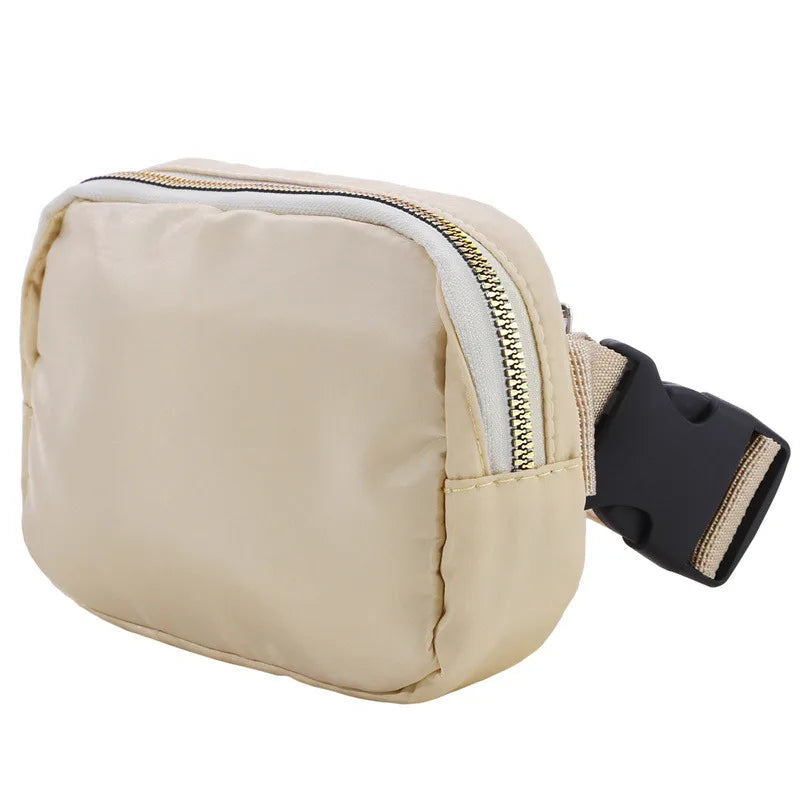 2024 Women Waist Bag Zipper Fanny Pack Chest Bag Outdoor Sports Crossbody Shoulder Bag Casual Travel Female Belt Bag Money Pouch