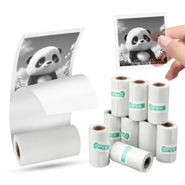 Mini Printer Paper Transparent Thermal Sticker Paper scrapbook Self-adhesive Printer Paper Printer For Photos Notes For peripage