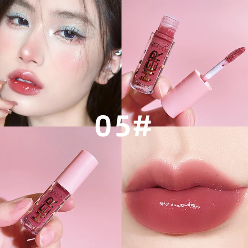 Crystal Jelly Lipgloss Liquid 8 Colors Lipstick Makeup Lip Color Batom Long Lasting Sexy Red Pink Nude Women Lip Gloss Bulk