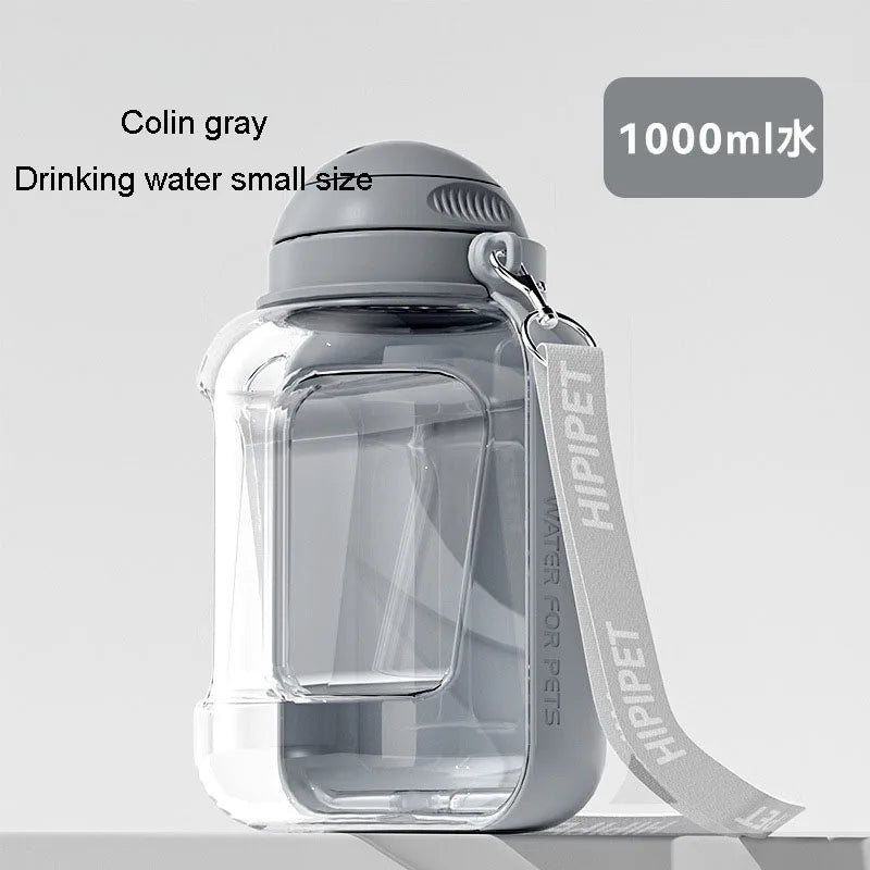 Pet Out Drinking Pot Bottle For Travel Large Capacity Dog Water Dispenser 2 In 1 Portable Water Bottle For Dogs Pet Drinking