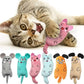 Cute Cat Mouse Toys Funny Interactive Plush Cat Toy Teeth Grinding Catnip Toys Kitten Resistance Chewing Toy Pet Accessories