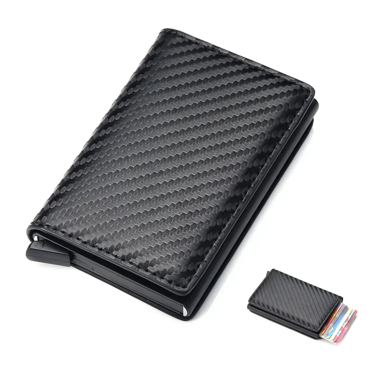 Men Smart Wallet Credit Bank Card Holder Fashion Purse Aluminum Alloy Business Casual Mini Wallet Brand Purse