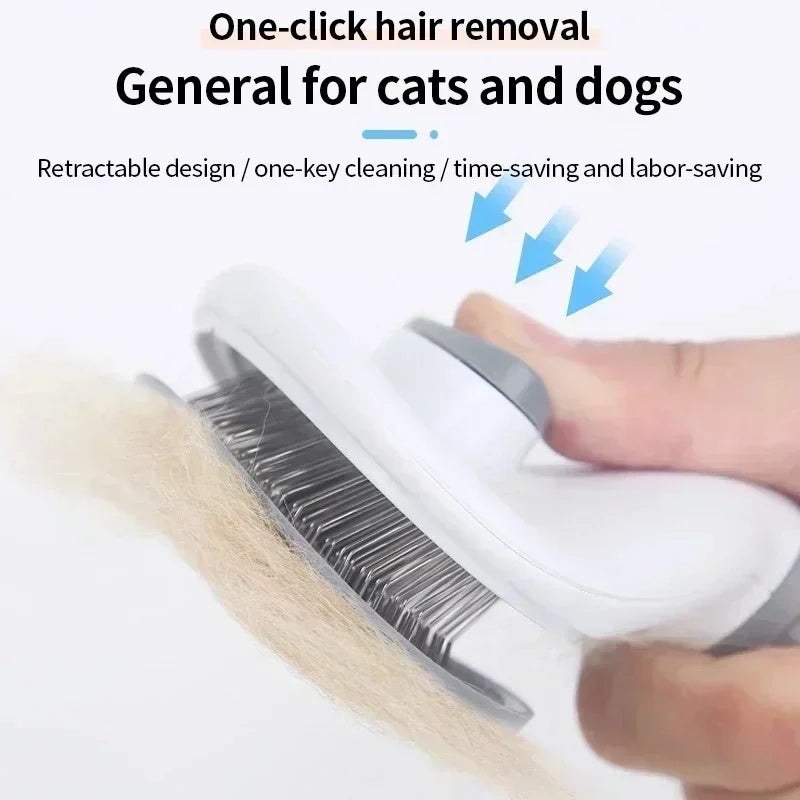 Hair Remover Brush Dog and Cat Non-slip Beauty Brush Dog Grooming Equipment Pets Stainless Steel For Dogs Pet Hair Removal Comb