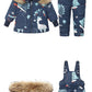 Children Clothing Set Hooded Parka Boy Baby Overalls toddler Girl Clothes Winter Warm Down Jacket Kids dinosaur Coat Snowsuit