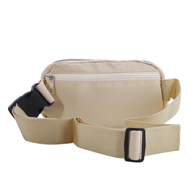 2024 Women Waist Bag Zipper Fanny Pack Chest Bag Outdoor Sports Crossbody Shoulder Bag Casual Travel Female Belt Bag Money Pouch