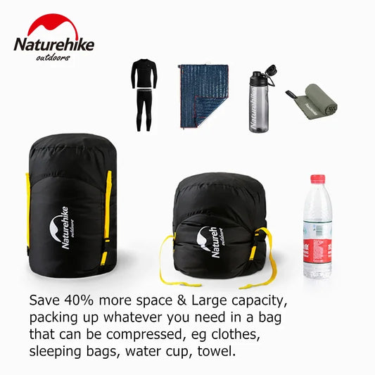 Naturehike Camping Sleeping Bag Storage Bags Hiking Compression Stuff Sack Waterproof Compression Bag Outdoor  Ultralight