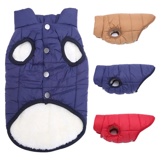 Pet Dog Vest Jacket Autumn Winter Warm Fleece Dog Coat Clothes For Small Medium Large Dogs Chihuahua French Bulldog Pug Clothing