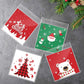 100pcs Christmas Cookie Candy Bags Self Adhesive Gift Packaging Biscuit Snack Bag New Year 2024 Noel Navidad Xmas Party decor